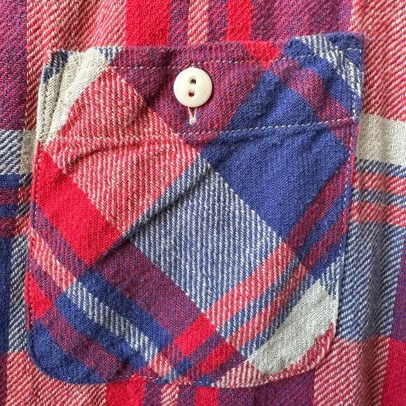 Wallace & Barnes Flannel Size L Plaid - Picture 3 of 8